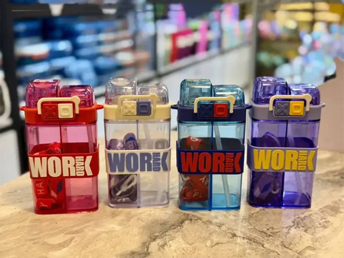 Work Baskılı Çift Taraflı Matara