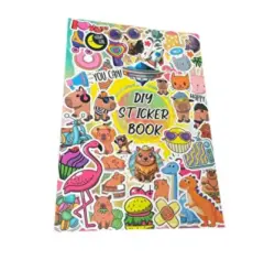 Capy Bara Labubu Sticker Defter Büyük Boy 24'lü Pkt